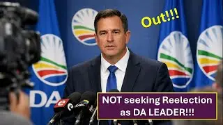 Steenhusien NOT seeking Re Election as DA Leader