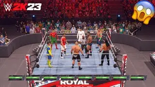 WWE 2K23 -Cristiano Ronaldo vs. Reigns -Lesnar -Rtrutn - John Cena-Elimination