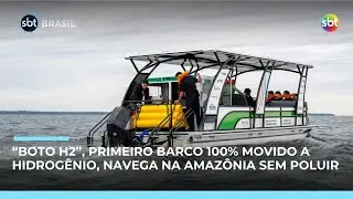 Barco movido a hidrog&ecirc;nio estreia na Amaz&ocirc;nia e ajuda na coleta seletiva | #SBTBrasil