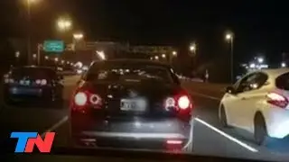 ¡Peligro en la Panamericana! Arman picadas a 250 km/h, se graban y lo viralizan