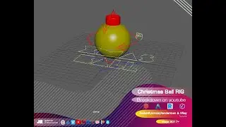 BREAKDOWN - Christmas ball RIG MAYA  (Arnold, Redshift, Renderman, Vray)