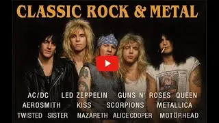 Classic Rock Golden Anthems Playlist Nonstop | Guns N' Roses, Bon Jovi, Aerosmith, Queen
