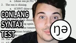 Testing Your Conlang's Syntax Using the Conlang Syntax Test Cases