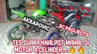 Tes Suara knalpot mahal di moge 4 celinder ..🔥🔥 pilihanmu yg mana bro ..😀👍