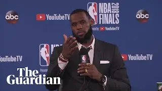 LeBron James walks out of post-game press conference