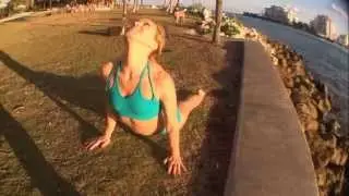 Miami South Pointe Yoga: Leg Behind Head