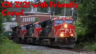 With @containerman2! CN Z121 Through Shore Drive Level Crossing, Bedford, NS.