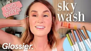 NEW GLOSSIER SKYWASH | Matte Liquid Eyeshadows 2 Ways | Honest Review