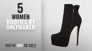 Top 10 Onlymaker Women Booties [2018]: Onlymaker Women's Handcrafted Rounded Toe Side Zipper Slim