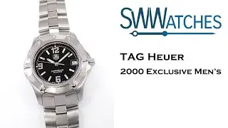 TAG Heuer 2000 Exclusive WN1110-0 Men's 38mm Black Dial with Date WN1110.BA0332