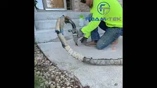Stoop Landing Timelapse - Polyfoam Concrete Raising