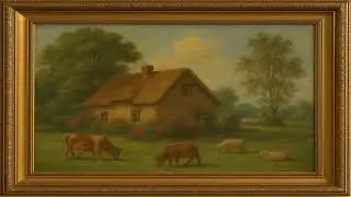 European Cottage Oil Painting &ndash; Frame TV Art Screensaver | Cozy Storybook Retreat
