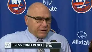 Barry Trotz Assesses Loss in Anaheim | New York Islanders | MSG Networks