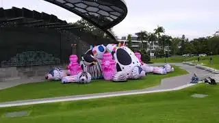 The Lost Dogs' Disco Inflatable & Interactive Art Installation by ENESS