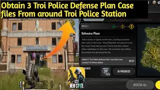 How to obtain 3 Troi Police defense plane case files from around troi Police station |PUBG NEW STATE