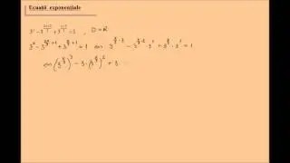 Exercitii rezolvate - ecuatii exponentiale