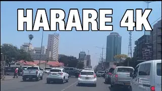 Harare 4k -Driving  Robert Mugabe rd through Samorah Machel  ,Scenic drive