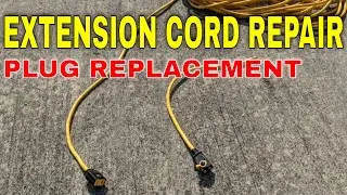 Extension Cord Plug Replacement - DIY