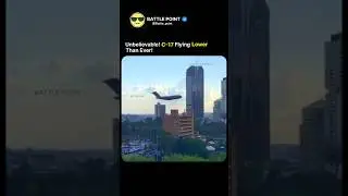 C-17 Flies Shockingly Low Over Brisbane | RAAF Riverfire Air Display