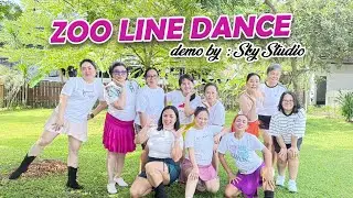 ZOO Line Dance demo by Sky Studio  | Choreo by Stefani Izaak | #improverlinedance