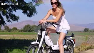 Girl Moped lessons - Peugeot Vogue 103