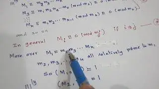 CHINESE REMAINDER THEOREM PROOF