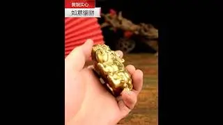 Solid Brass Wealth-Attracting Pi Xiu Figurine Office #tea #diy #the #ring #home #healing #handmade