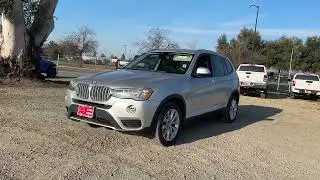 2017 BMW X3 Glacier Silver Black madera Visalia Fresno Financing Clovis Used stock Service High_Qua
