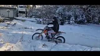 ktm sx 85 snow ride