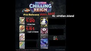 Pokemon TCG Chilling Reign UPDATED Pull Rates (5000 packs) + Most Valuable Cards - Calyrex, Moltres