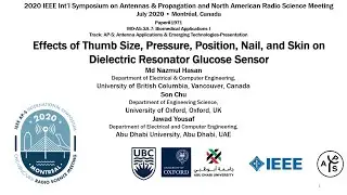 Webinar:IEEE APS-URSI 2020 -  Non-Invasive Blood Glucose Detection by Dielectric Resonator Antenna