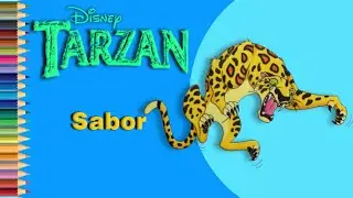 How to draw Sabor from Disney Tarzan | Cam Cartoon