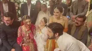 Minal Khan Nikah Pakistani actress Minal Khan's wedding highlights aiman Khan❤️ is very emotional 😭