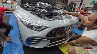 Paint Protection Film (PPF) on Mercedes SL43 #automobile #ppf #wrap #ceramiccoating