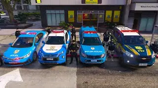 ROUBO A BANCO + CONFRONTO PMERJ | GTA 5 POLICIAL