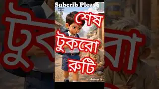 শেষ টুকরো রুটি 🍞 /Emotional Bangla Cartoon Story /Humanity/3D Animation/lovely cartoon tv /