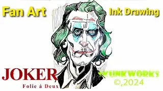 Joker: Folie &agrave; Deux Joaquin Phoenix Markers Art #skunkworkz #speedpaint #portraitdrawing #joker2