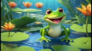 Five Little Tadpoles Learning to Swim | English Nursery Rhyme | Kids Songs | Baby Music