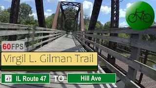 Virgil Gilman Trail EB (Entirety), Sugar Grove, IL (IL 47) to Montgomery IL (Hill Ave) | VirtualBike
