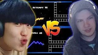 🔥ТОПИ vs МИКС991🔥 (с уч. EARRAPE БОГ) | GD гонка | Geometry Dash