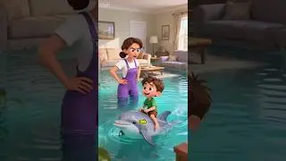 &laquo;Спасение дельфина: дом затопило! 🐬🌊&raquo; #shorts #shortvideo