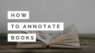How To Annotate a Book