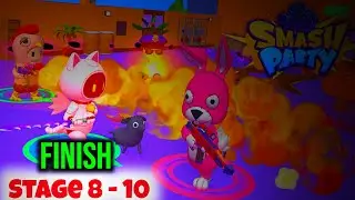 How To Complete Stage 8-10 Smash Party Hero Action Game 2025 🎯 Easy Trick Kill Final Boss 😈