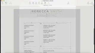 Mac Pages Resume Template/CV Template - 4. Pages - How to remove/delete