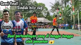 Duel maut di atas net Azis Bargun vs Jhon Batman, Tarkam sinduk hilir cup 2022|| JB putra vs Barcel!