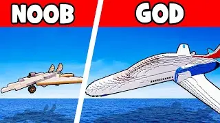 Mini World: Aircraft Construction Competition,Noob VS God