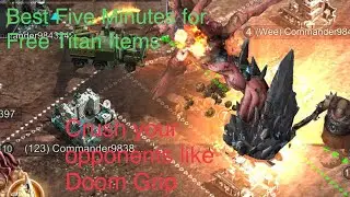 Smash Cities! 5 minutes Each Week for Titan Items | Dooms Grip Challenge | Age of Origins Tips