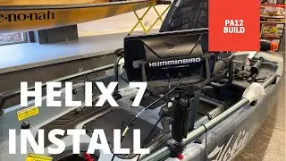 Hobie Pro Angler 12 MD360 Tournament Build Ep. 2 &mdash; установка Humminbird Helix 7