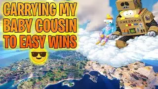 Fortnite with the hood carrying my baby cousin!!!