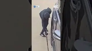 Neighborhood upset after someone is caught on camera slashing tires